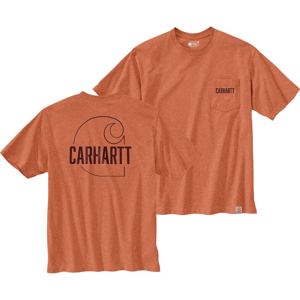 Carhartt Loose Fit Heavyweight Short-Sleeve Carhartt C Graphic T-Shirt ...