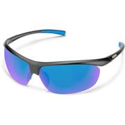 MATTE BLACK/POLARIZED BLUE MIRROR