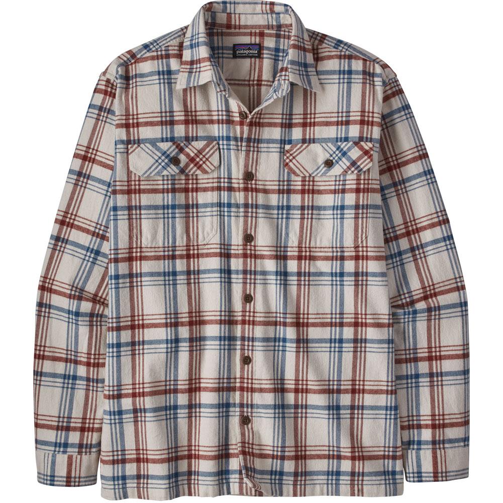 Patagonia Organic Cotton MW Long-Sleeve Fjord Flannel Shirt - Men's Forage: Plume Grey, XS