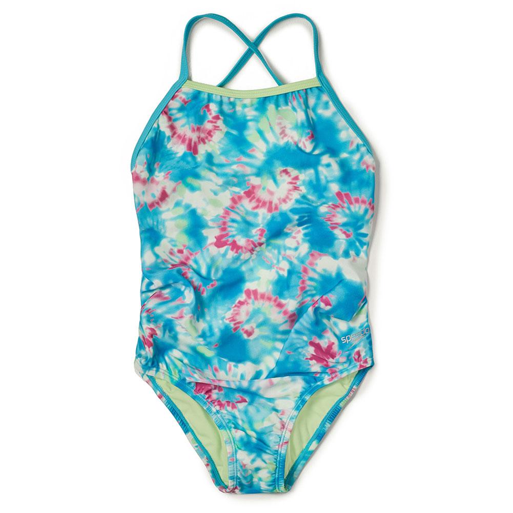 Speedo Printed X Back One Piece Swimsuit Girls'