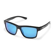 BLACK/POLARIZED BLUE MIRROR