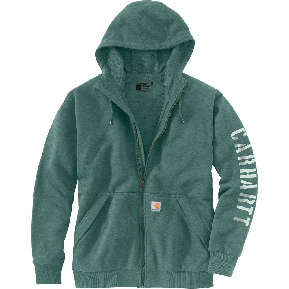 Carhartt Men's Rockland Sherpa-Lined Front-Zip Hooded Sweatshirt - Black -  XL - for sale online