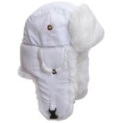 WHITE SUPPLEX/WHITE WABBIT FAUX FUR