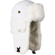 WHITE SUPPLEX/WHITE RABBIT FUR