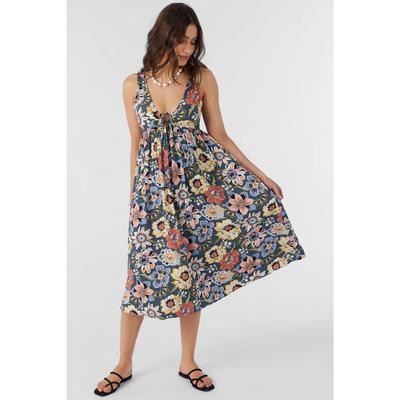 Oneill Issy Talitha Floral Midi Dress Women's