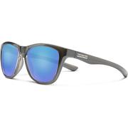 CRYSTAL SILVER BACKPAINT/POLARIZED BLUE MIRROR