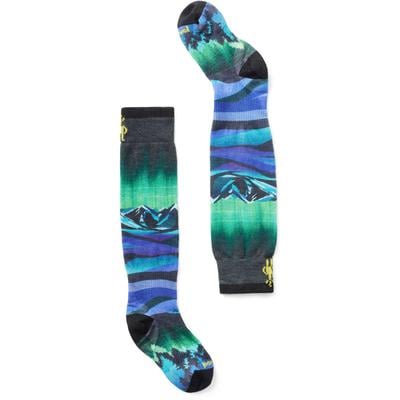 Smartwool Junior Ski Zero Cushion Aurora Flash Print OTC Socks Kids'