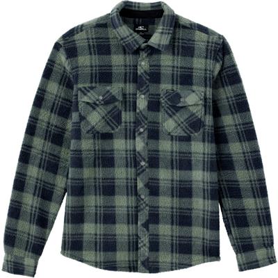 O'Neill Glacier Plaid High Pile Superfleece Button-Up Shirt Men's