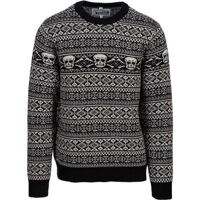 Schott Fairisle Skull Sweater Men's