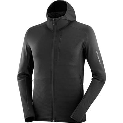 Salomon Essential Lightwarm Full-Zip Hooded Fleece Midlayer Men's