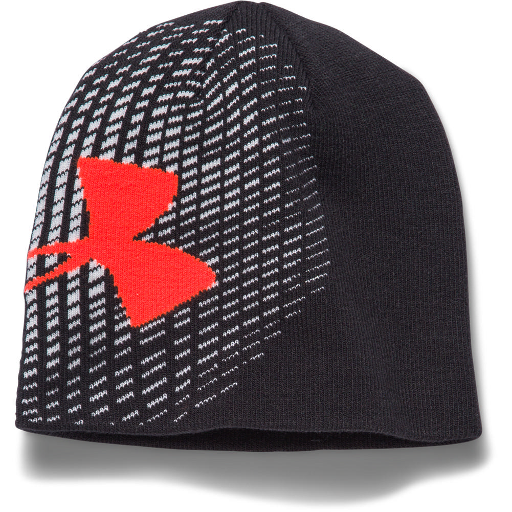 orange under armour beanie