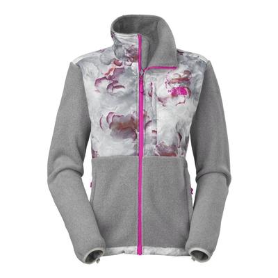 The North Face Women Denali hooded jacket Pink with grey colour. at best  price in Delhi