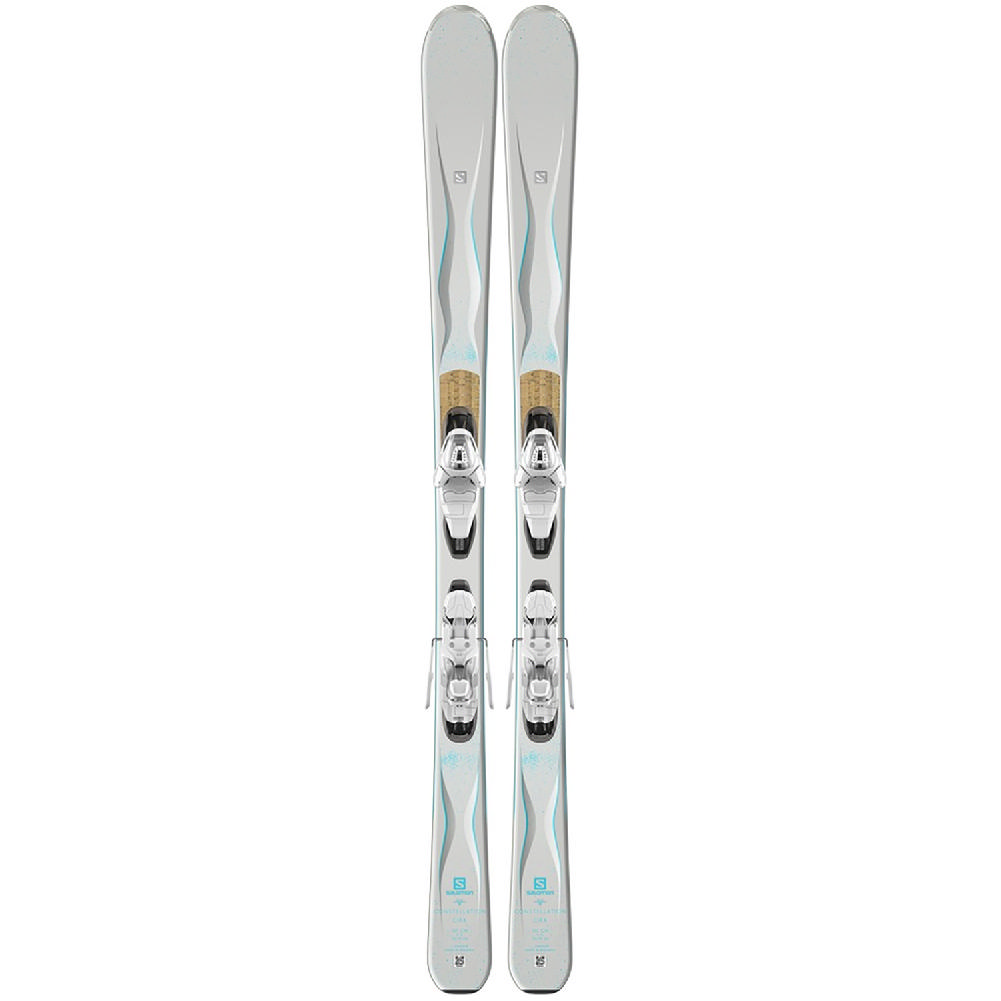 salomon cira womens skis with lithium 10 bindings