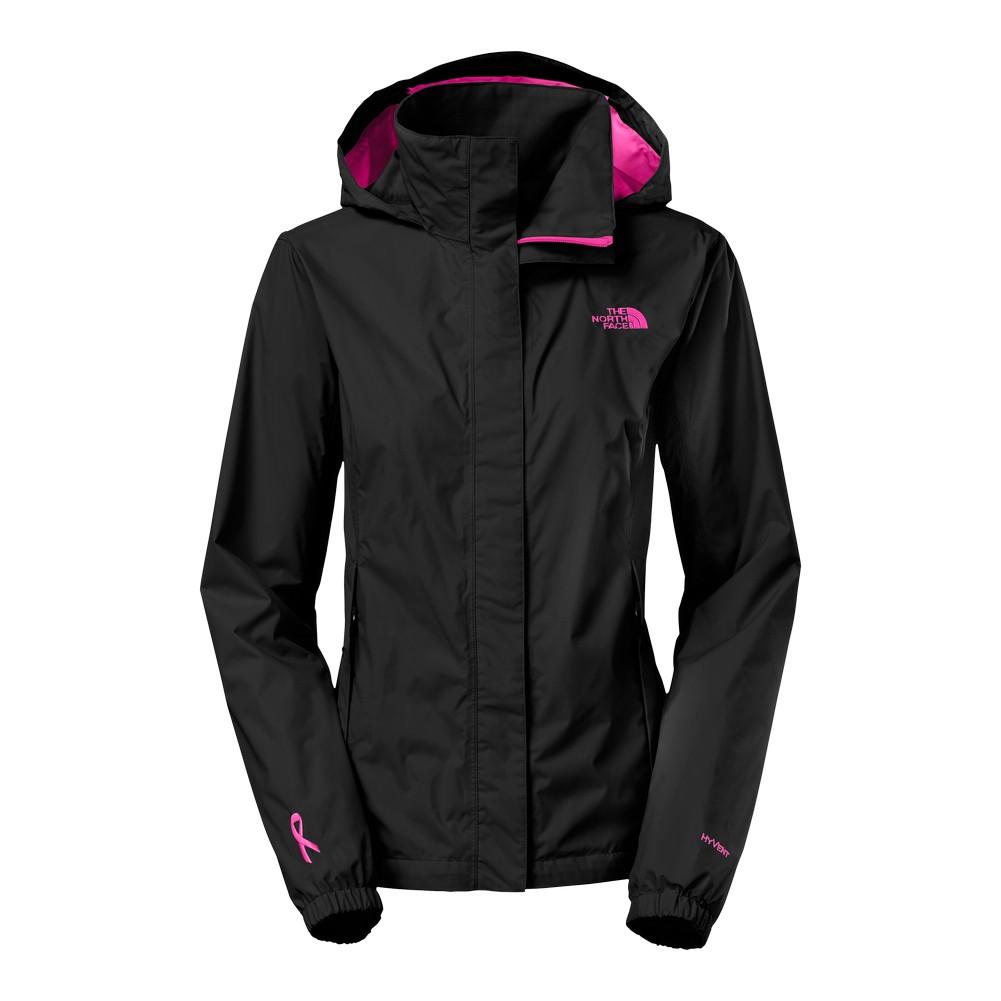 the north face black and pink jacket