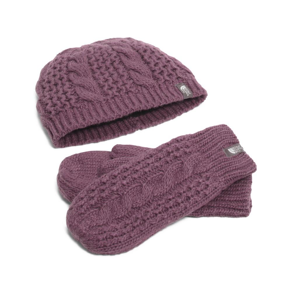 women's cable minna mitts