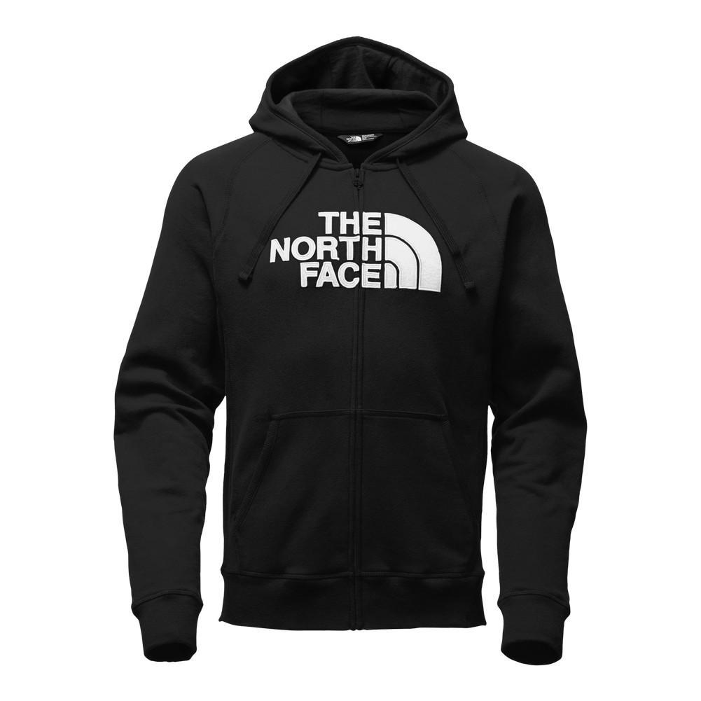 black on black north face hoodie