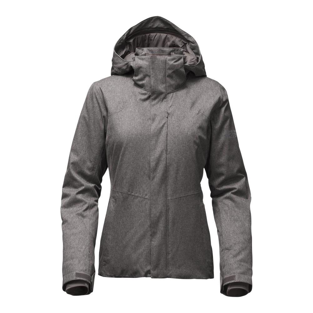 North Face Womens Insulated Powdance Jacket Med Darkest Spruce Snowscape  Print