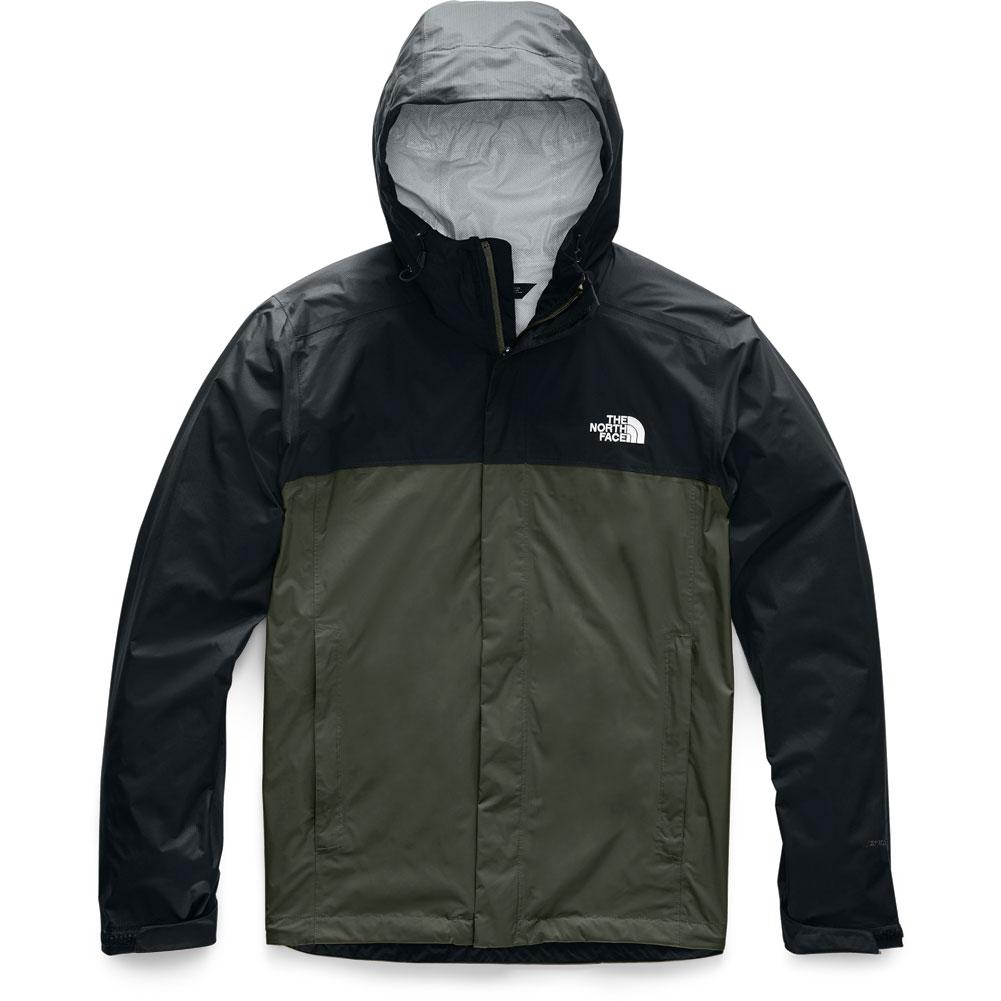Mens The North Face Venture 2 Dryvent Waterproof Hooded Rain Jacket Black  White