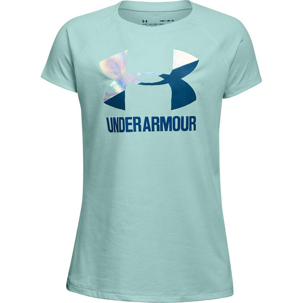 Armour Solid Big Logo Short Sleeve Tee Girls'