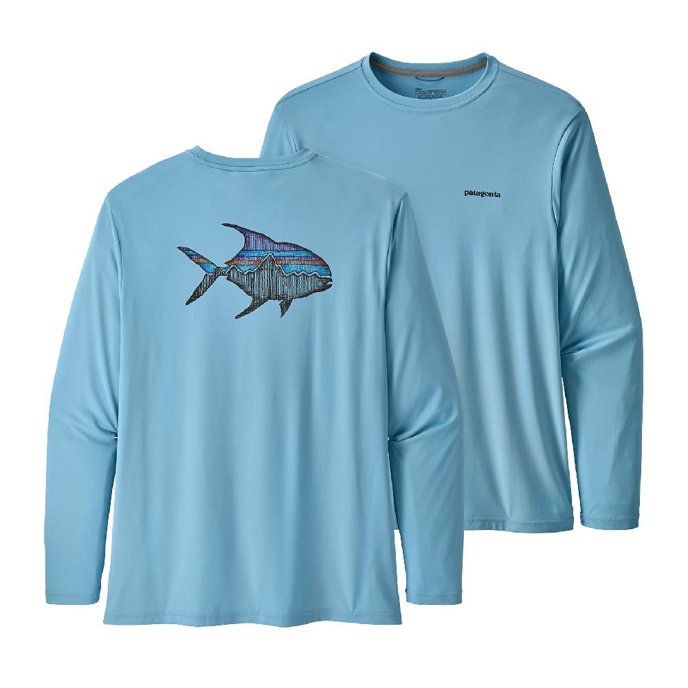 Patagonia Long Sleeve Capilene Cool Daily Fish Graphic Shirt Men's