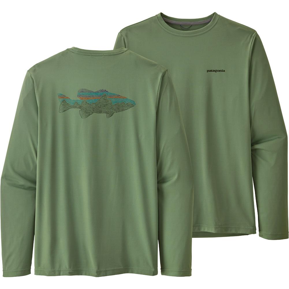 Patagonia Long-Sleeve Capilene Cool Daily Fish Graphic Shirt Men's