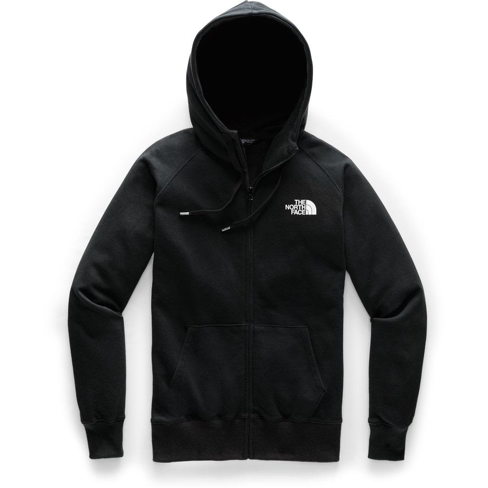 north face black zip up hoodie