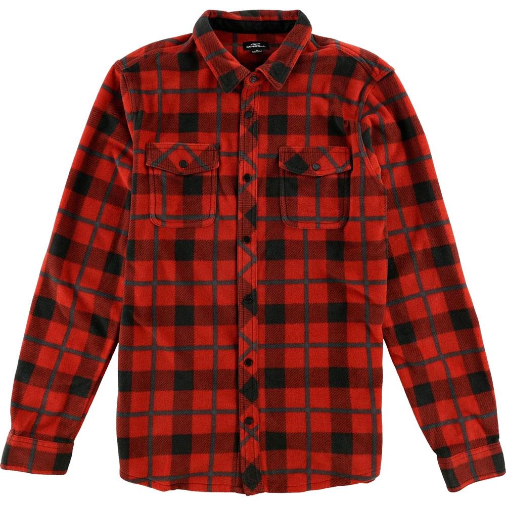 Oneill Glacier Plaid Superfleece Flannel Shirt Men's