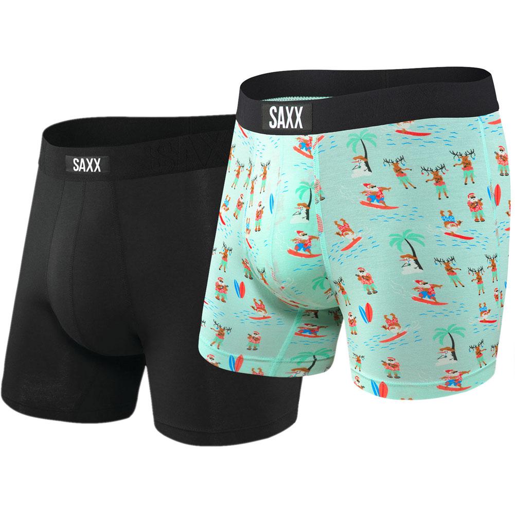 Saxx Underwear Vibe 2 Pack Men's Boxer Briefs Size Large for sale