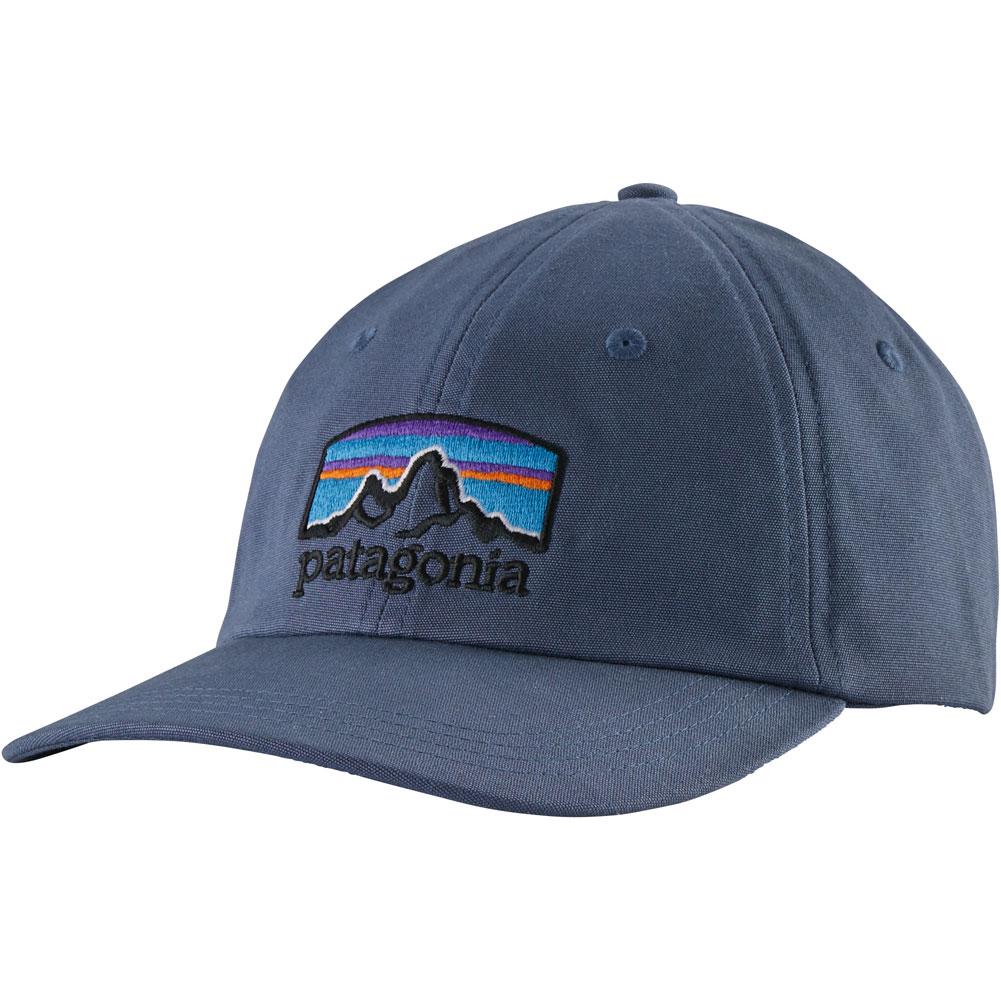 patagonia fitz roy horizons trucker hat dolomite blue