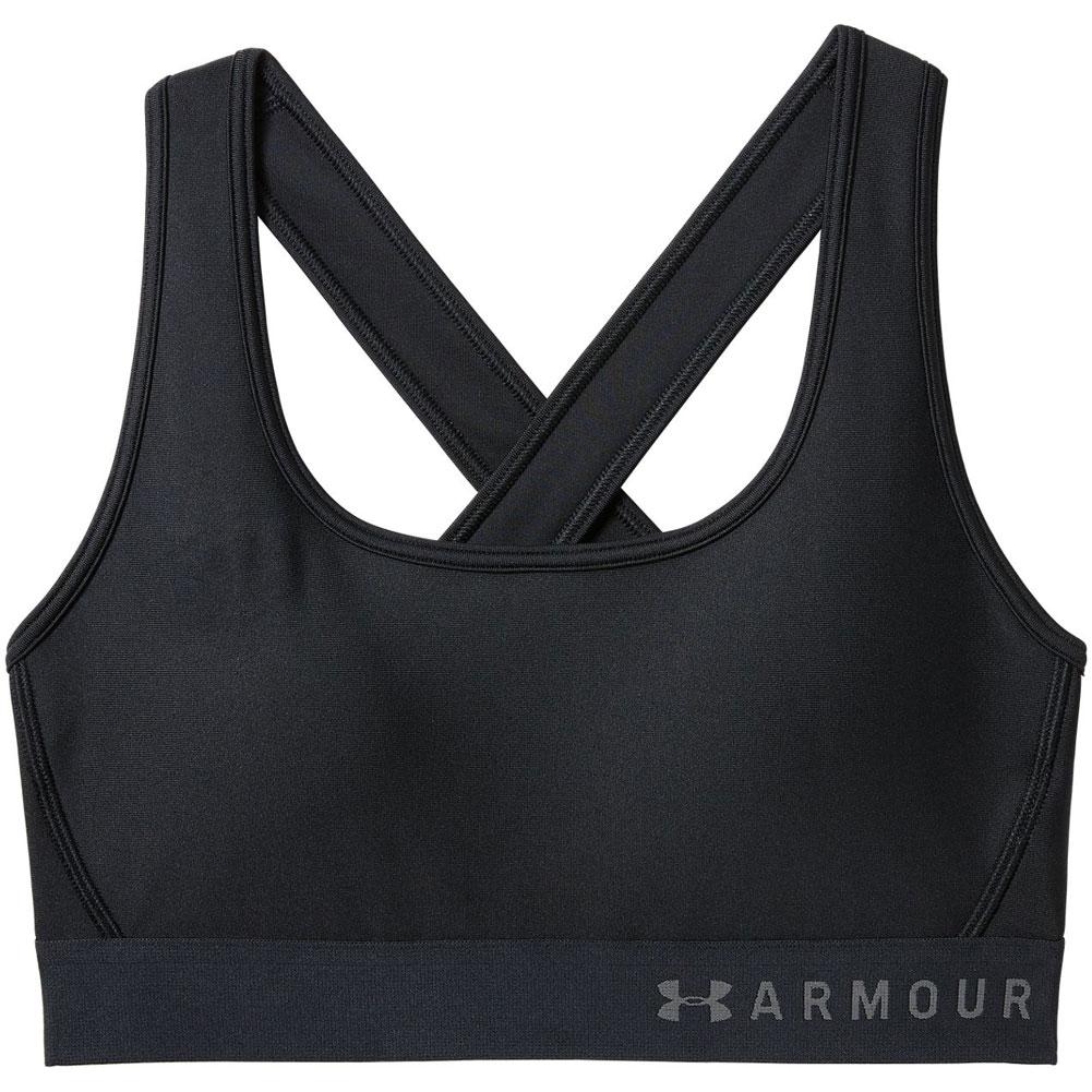 Womens Under Armour Mid Crossback Heather Sports Bras