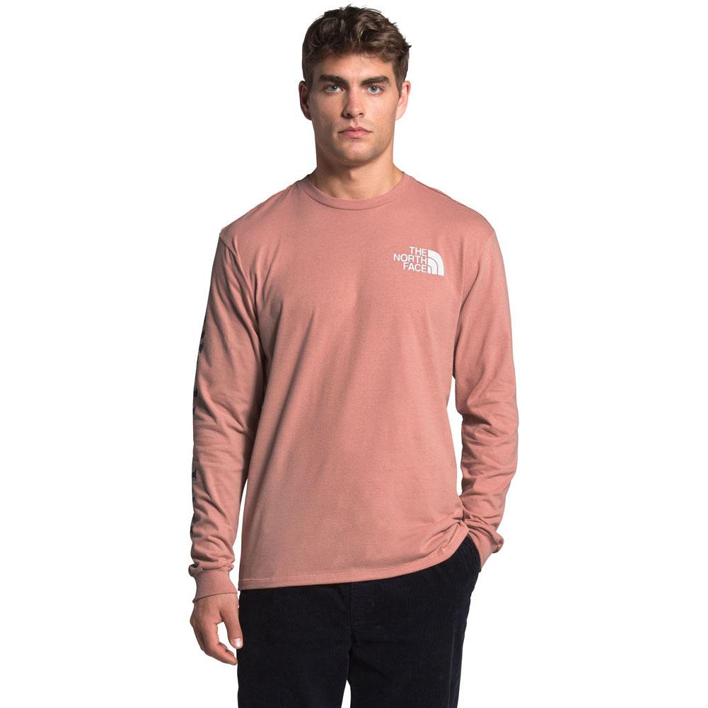 The North Face Rogue Graphic Long-Sleeve T-Shirt - Men's Pink Clay, XL
