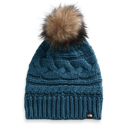 North face women's sale triple cable pom beanie