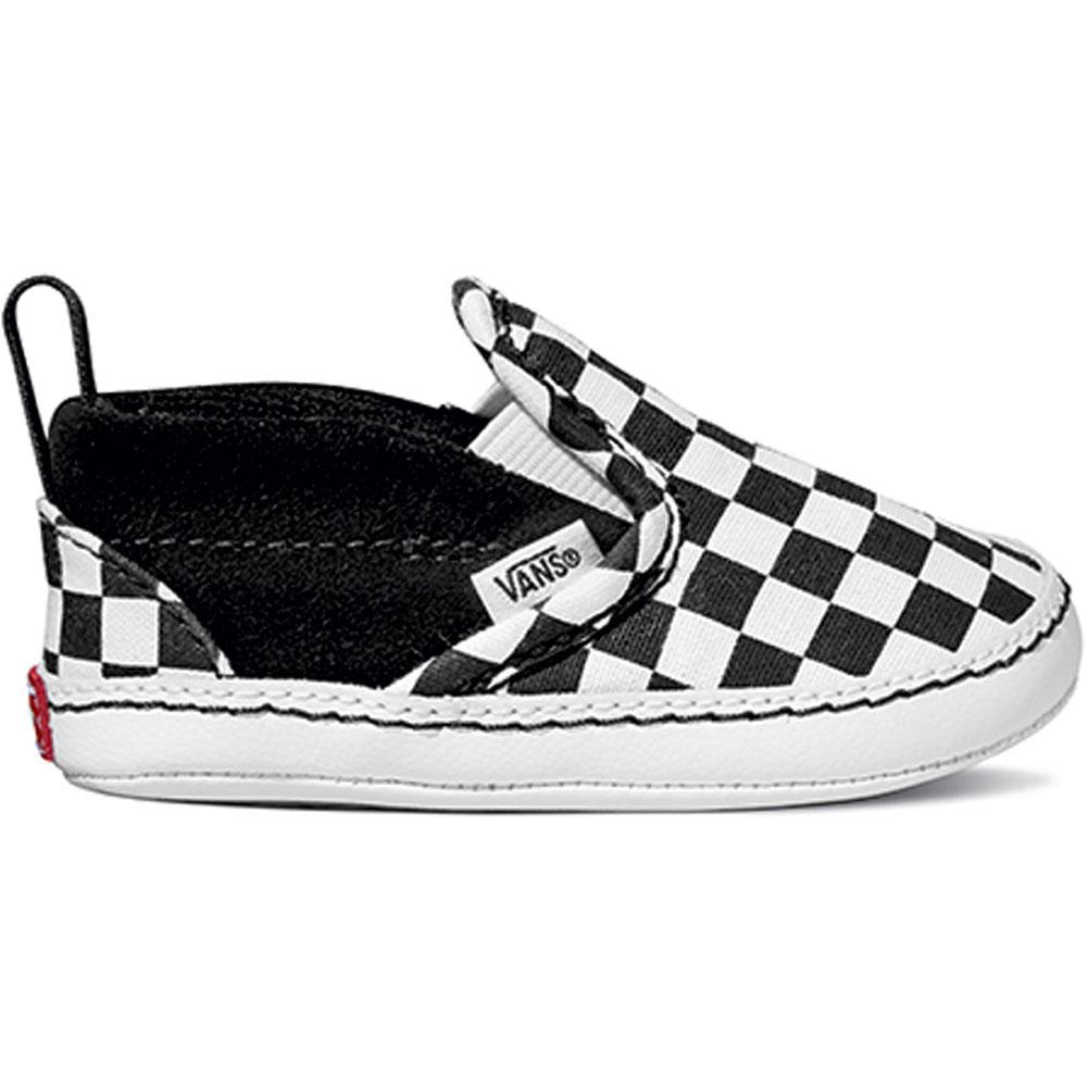 Vans Infant Checker Slip-On Black/True White Crib Shoes
